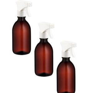 3x vaporisateurs pet ambré 250 ml à gâchette par comptoir des flacons. disponible abidjan cote d'ivoire.