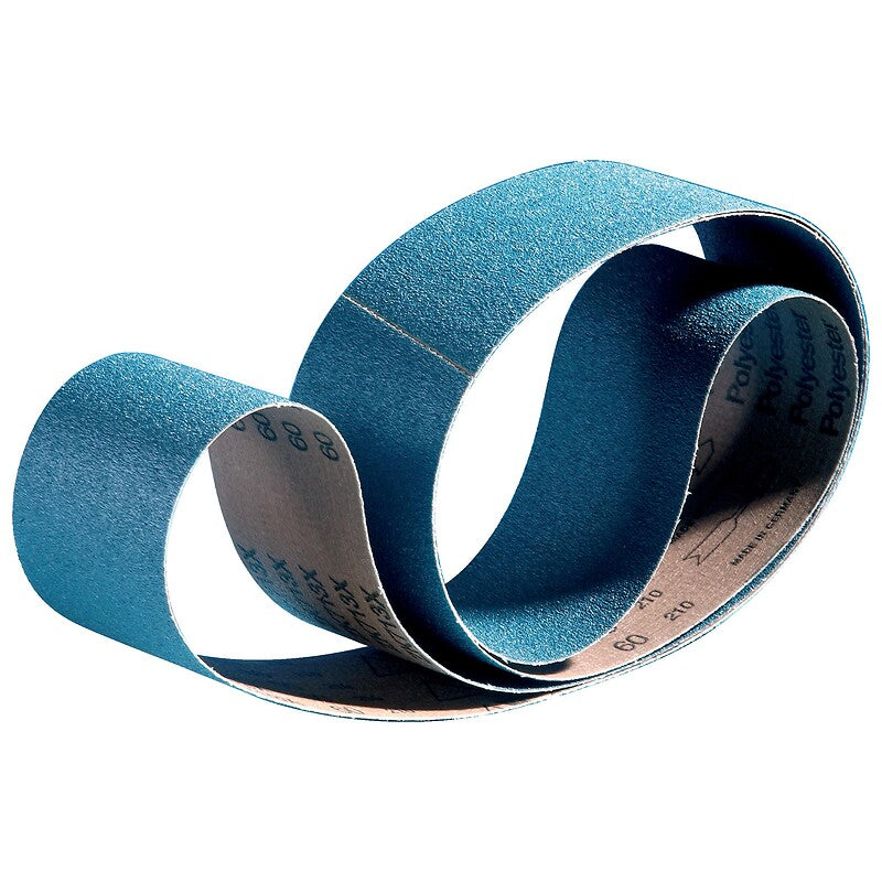 Abrasifs en bandes longues toile rigide grains zirconium zk 713x 75x2000 mm grain 36 en boîte de 10. disponible abidjan cote d'ivoire.