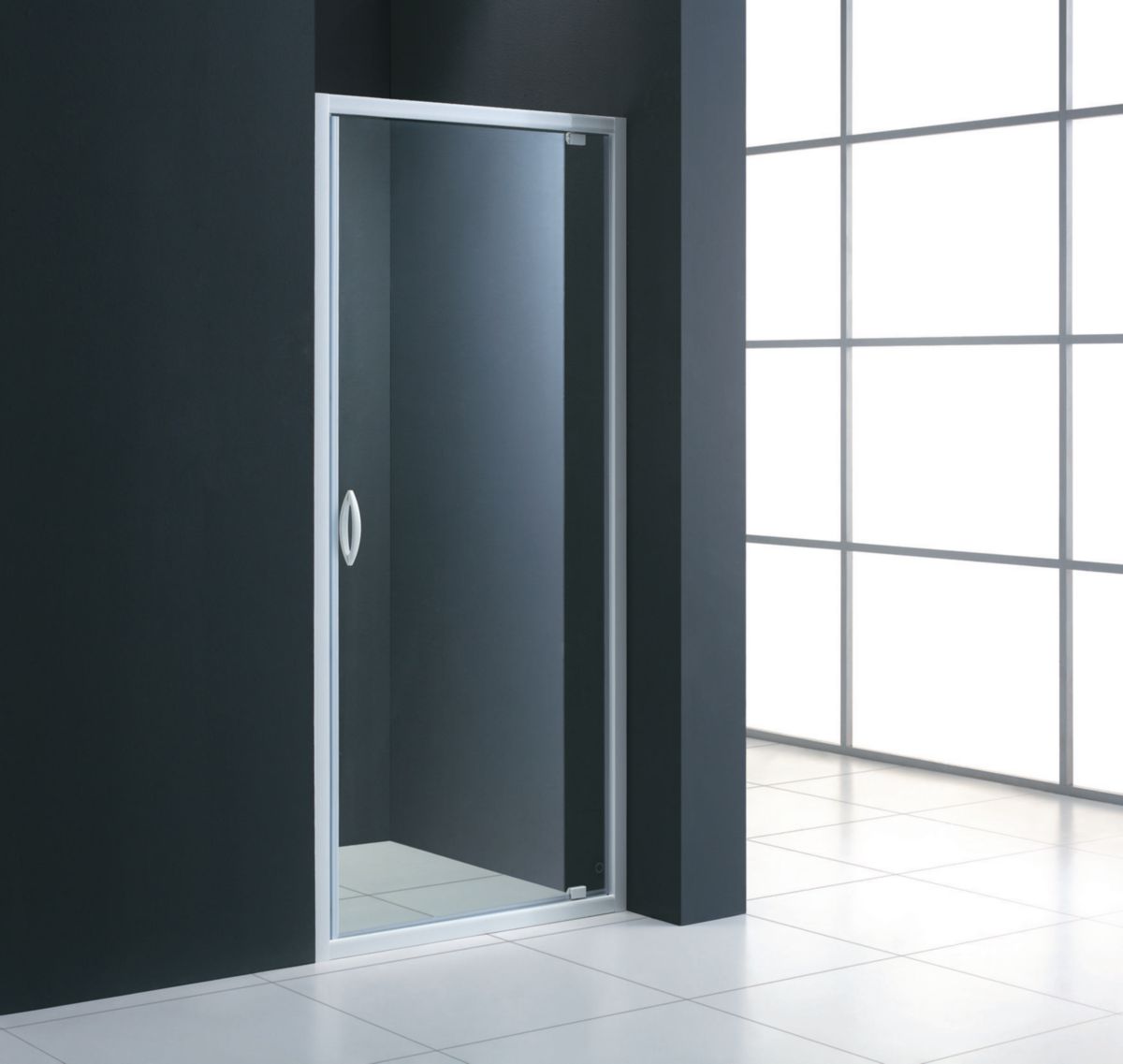 Accès face alterna mezzo porte pivotante extensible de 70 à 74 cm verre transparent, réf. disponible abidjan cote d'ivoire.