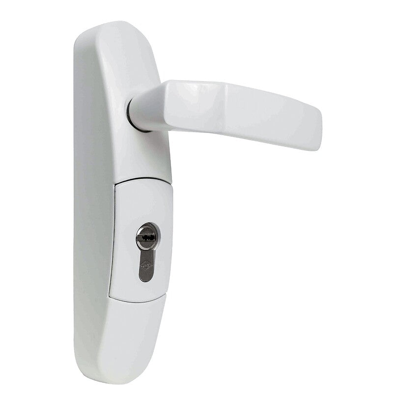Béquille verrouillable débrayable pour serrure anti panique fluid débrayable coloris blanc. disponible abidjan cote d'ivoire.