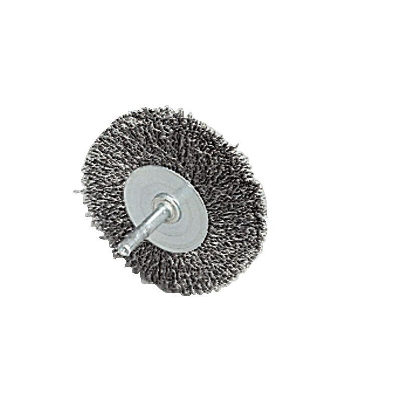 Brosse sur tige acier diamètre 50 mm fil diamètre 0,2 mm fil longueur 12 mm. disponible abidjan cote d'ivoire.