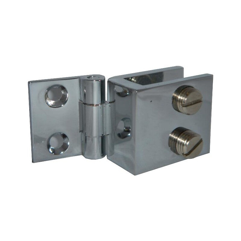 Charnière miroir verre/bois - laiton chromé 25 x 29 mm - la paire. disponible abidjan cote d'ivoire.