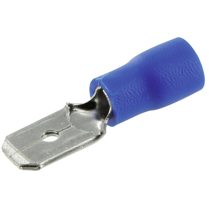Clip male bleu 6,35mm /10. disponible abidjan cote d'ivoire.