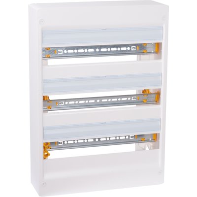 Coffret drivia 13 modules - 3 rangées - ip30 - ik05 - blanc ral 9003 - ref. disponible abidjan cote d'ivoire.