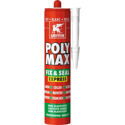 Colle de mastic poly max fix & seal express blanc de 435g. disponible abidjan cote d'ivoire.
