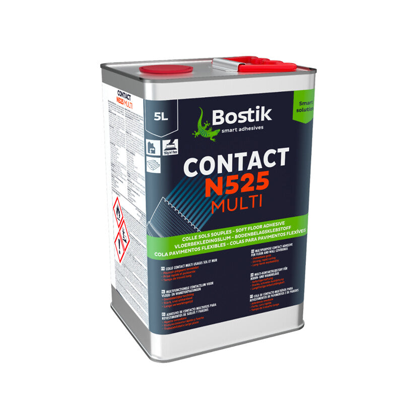 Colle néoprène contact n525 multi pour revêtements intérieurs, bidon de 5 litres. disponible abidjan cote d'ivoire.