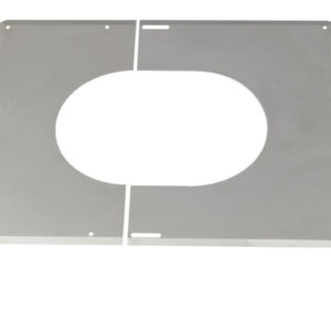 Conduits pellets - double paroi inox plaque de finition 30° a 45° inox 130 réf. disponible abidjan cote d'ivoire.