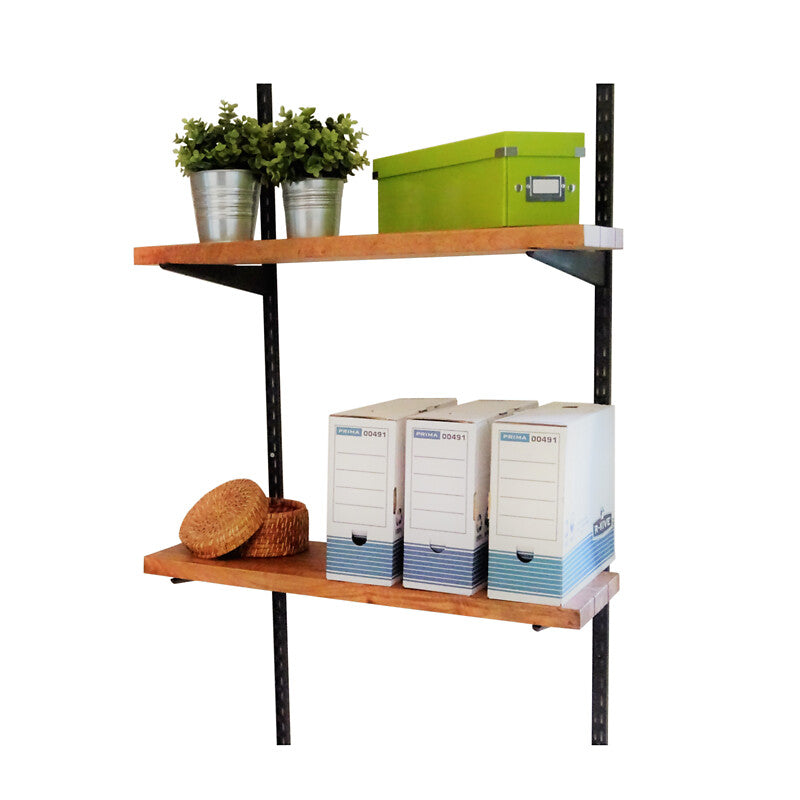 Consoles quistinic pour crémaillère double perforation - pas de 32 - finition noir mat graîné - longueur 170 mm. disponible abidjan cote d'ivoire.