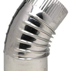 Coude 45° plissé inox 304 diamètre : 153 réf. disponible abidjan cote d'ivoire.