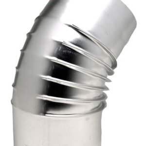 Coude aluminium br 45° plissé d 153 réf. disponible abidjan cote d'ivoire.