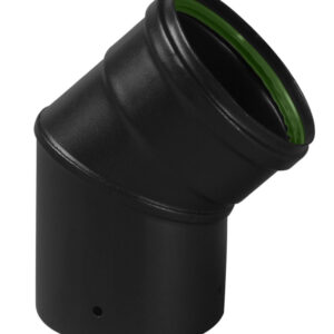 Coude emaillé batton rompu 45° noir mat diamètre 80 mm + joint à lèvres réf. disponible abidjan cote d'ivoire.