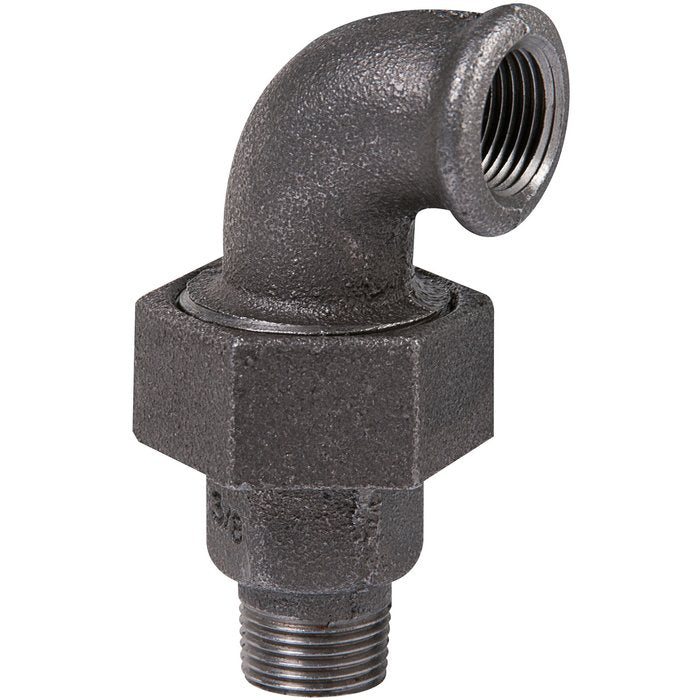 Coude union n° 98 fonte malléable noir mf diamètre : 15x21 réf. disponible abidjan cote d'ivoire.
