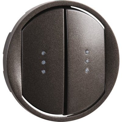 Enjoliveur céliane - double va-et-vient/poussoir à voyant - doigt large graphite - ref. disponible abidjan cote d'ivoire.