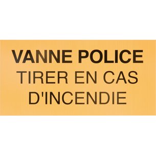 Etiq vanne police. disponible abidjan cote d'ivoire.