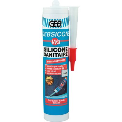 Gebsicone w3 transparent 280ml. disponible abidjan cote d'ivoire.