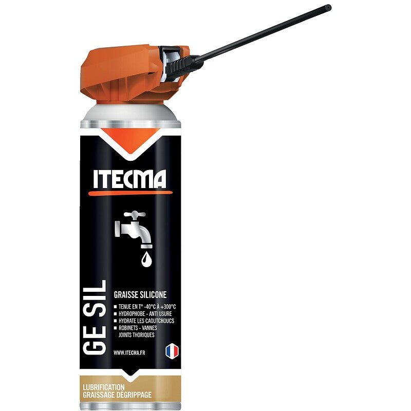 Graisse silicone, spécial milieux humides ge sil aérosol de 650 ml brut/ 500 ml net. disponible abidjan cote d'ivoire.