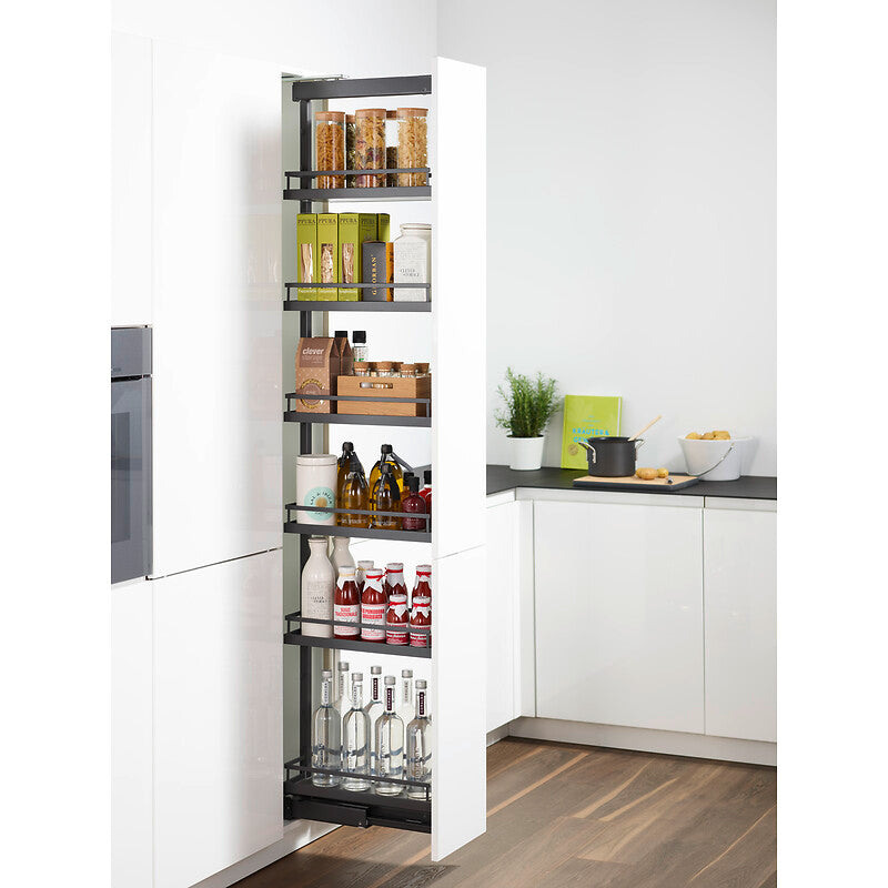 Kit complet dispensa 90 - arena style - 4 étagères - hauteur 1200/1600 mm - largeur 300 mm - finition anthracite. disponible abidjan cote d'ivoire.