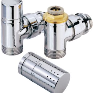 Kit robinet radiateur thermostatique design chromé alterna. disponible abidjan cote d'ivoire.