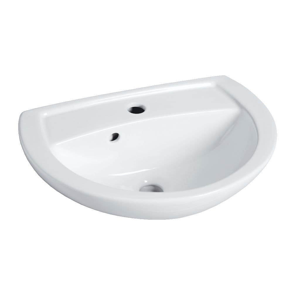 Lavabo geberit bastia lg : 50 cm céramique blanc, réf. disponible abidjan cote d'ivoire.
