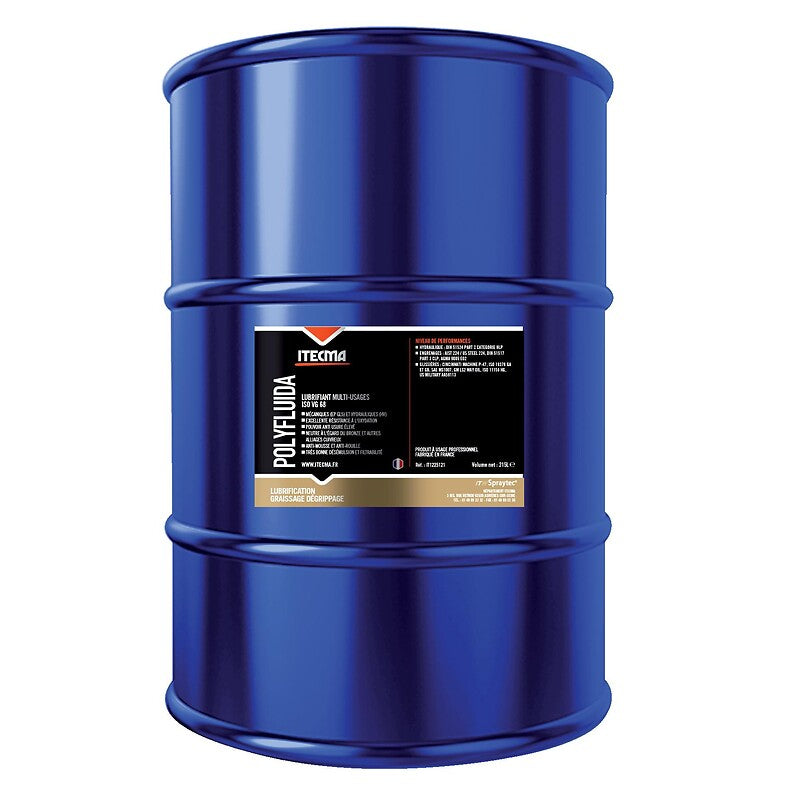 Lubrifiant multi-usages iso vg 68 polyfluida bidon de 30 litres. disponible abidjan cote d'ivoire.