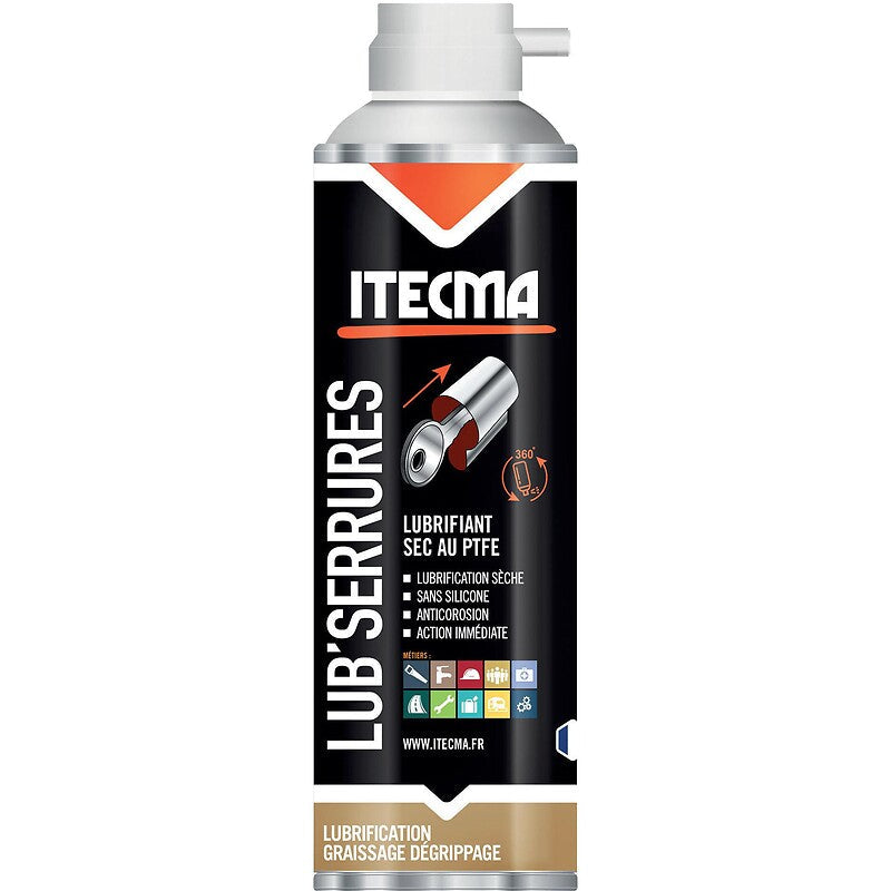 Lubrifiant sec ptfe lub'serrures. disponible abidjan cote d'ivoire.