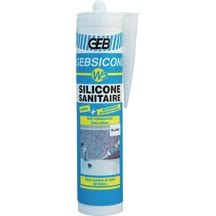 Mastic silicone neutre gebsicone w2 mastic 100% silicone d'étanchéité cartouche 310ml translucide réf 890502. disponible abidjan cote d'ivoire.