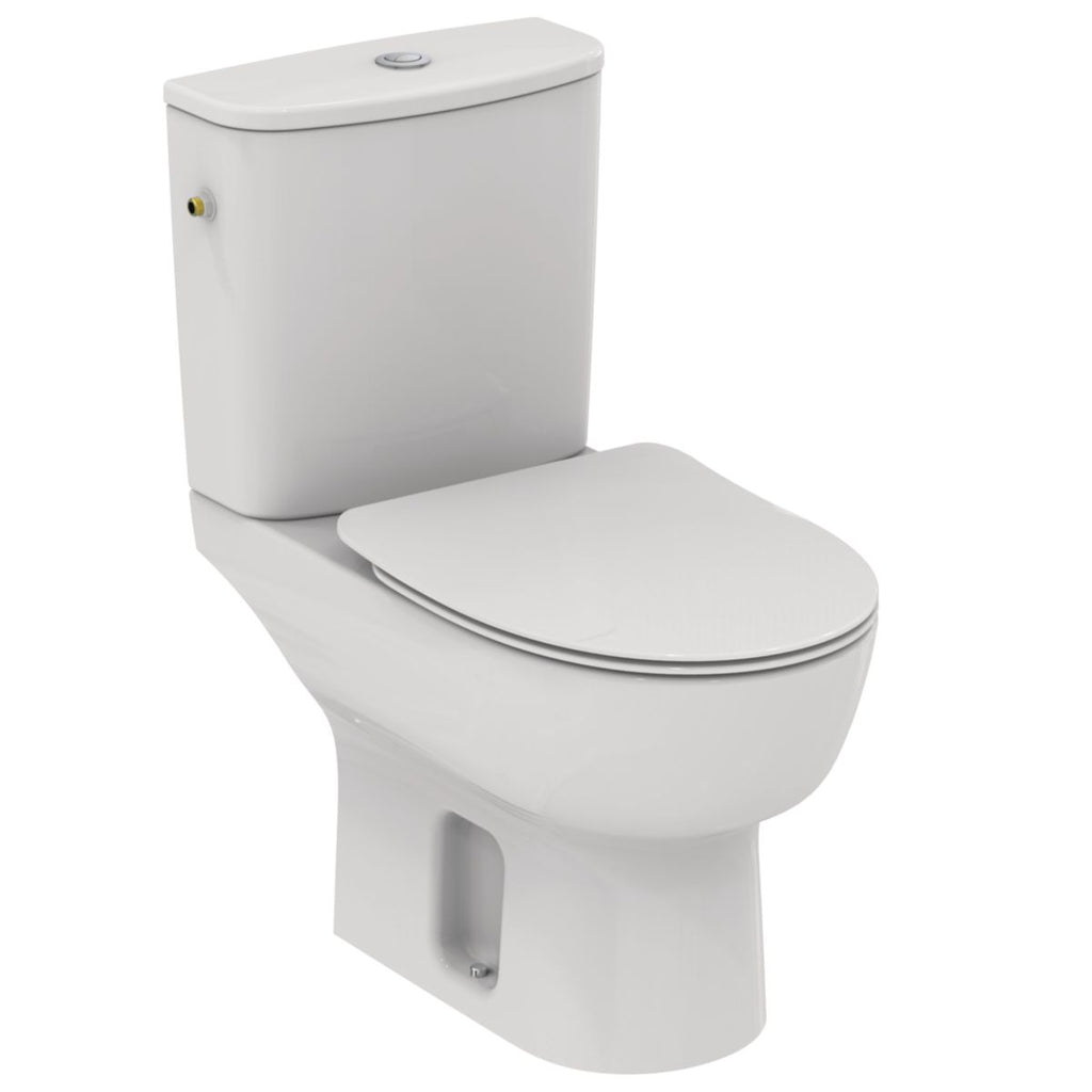 Pack wc okyris sortie horizontale sans bride avec abattant universel blanc réf. disponible abidjan cote d'ivoire.