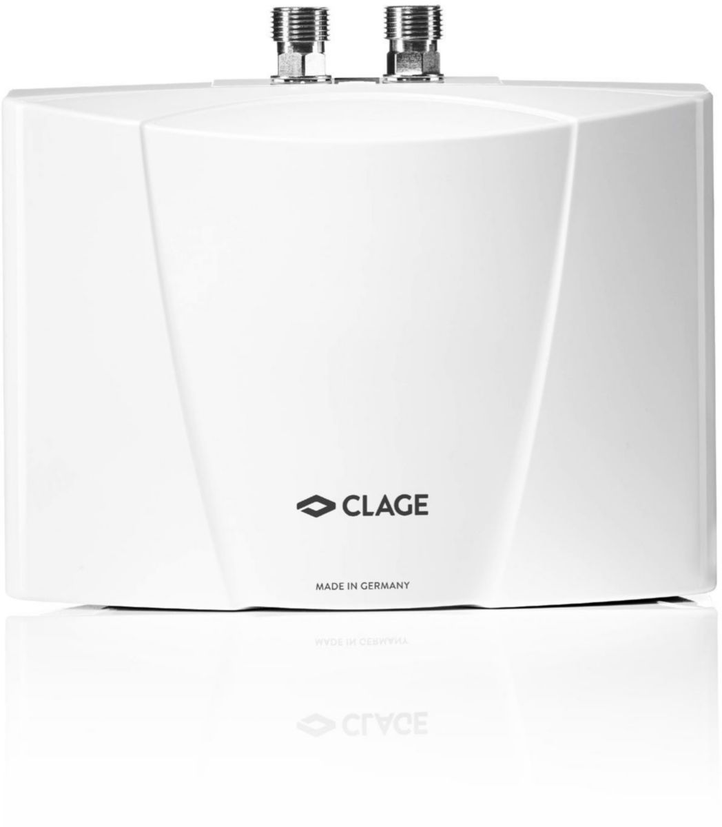 Petit chauffe-eau instantané pression clage mbh 6-e 5,7 kw, classe énergétique a réf. disponible abidjan cote d'ivoire.