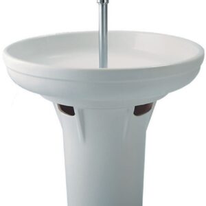 Pied pour lavabo circulaire porcher, hauteur 80 cm, blanc, réf. disponible abidjan cote d'ivoire.