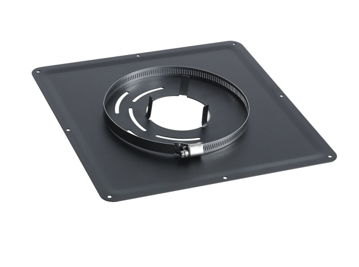 Plaque de propreté 300 x 300 pour poële diamètre 80 mm noir réf. disponible abidjan cote d'ivoire.