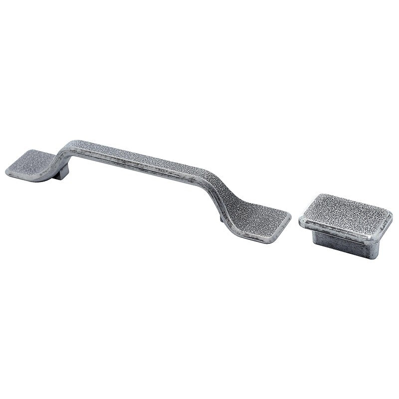 Poignée bones longueur 200 mm entraxe 128 mm en zamak finition vieux fer. disponible abidjan cote d'ivoire.