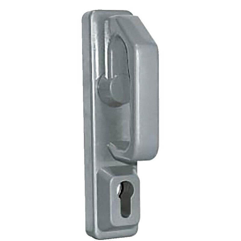 Poignée rotative renforcée type pr2e à cylindre pour serrure antipanique fluid gris aluminium. disponible abidjan cote d'ivoire.