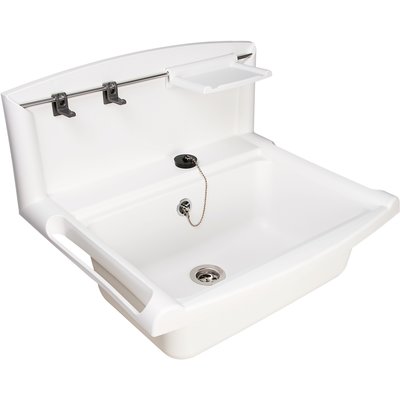 Poste d'eau sans grille longueur 55 cm polypropylène blanc postomb. disponible abidjan cote d'ivoire.