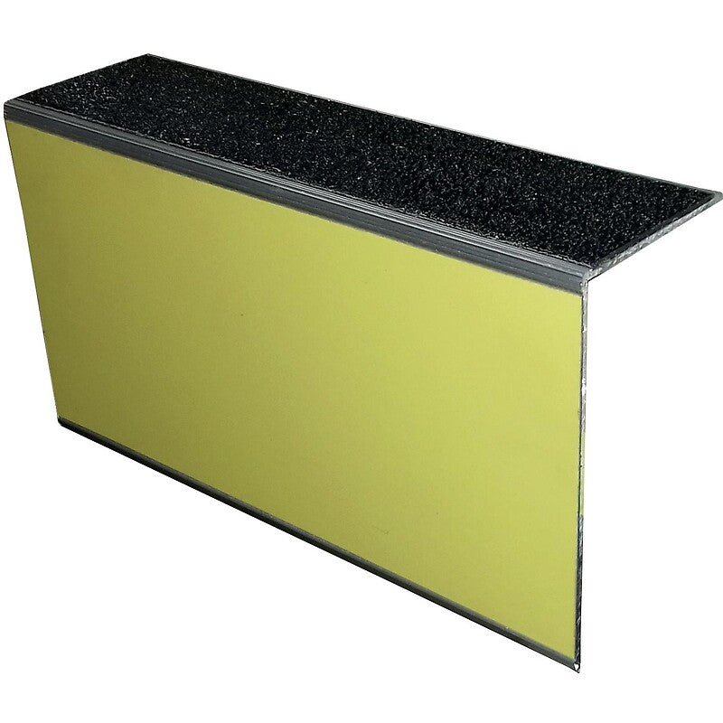 Profil aluminium de repérage auto-adhésif 3 en 1 - à visser - jaune/noir - longueur 3 m. disponible abidjan cote d'ivoire.