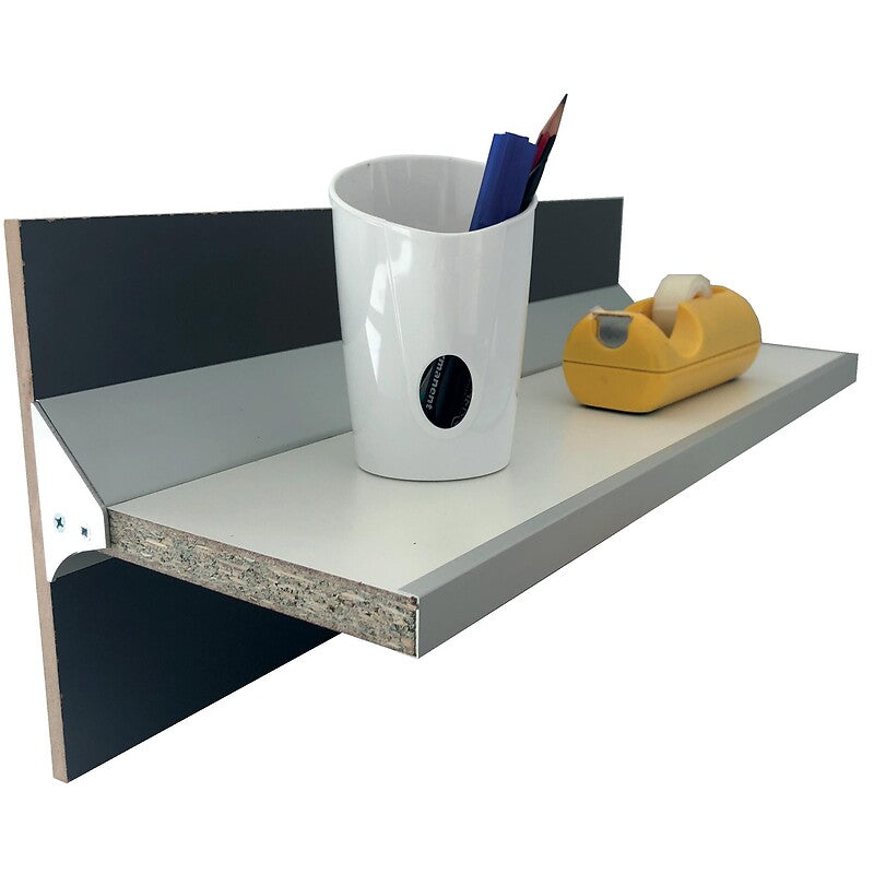 Profils porte-tablettes - longueur de 2 m - finition laqué blanc ral 9003 - aluminium. disponible abidjan cote d'ivoire.