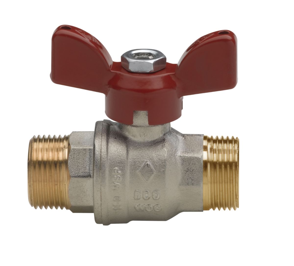 Robinet à tournant sphérique, poignée papillon, d 26 x 34, réf. disponible abidjan cote d'ivoire.