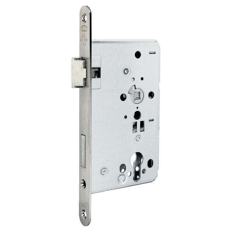 Serrure à larder axe à 55 mm carré de 8 mm têtière de 18 mm bouts ronds condamnation gauche. disponible abidjan cote d'ivoire.