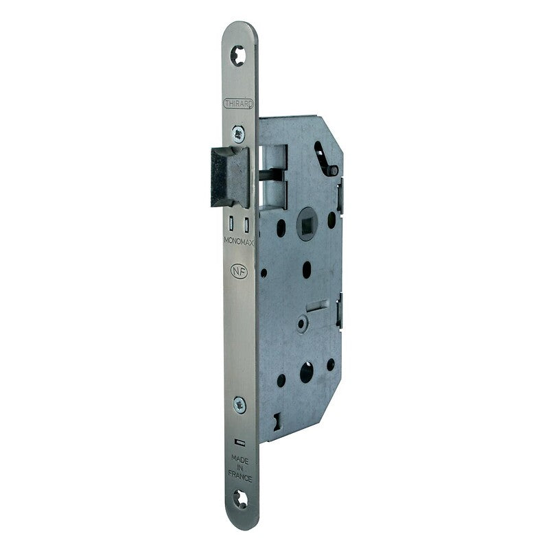 Serrure de sûreté à larder nf têtière inox, axe à 50 bec-de-cane. disponible abidjan cote d'ivoire.