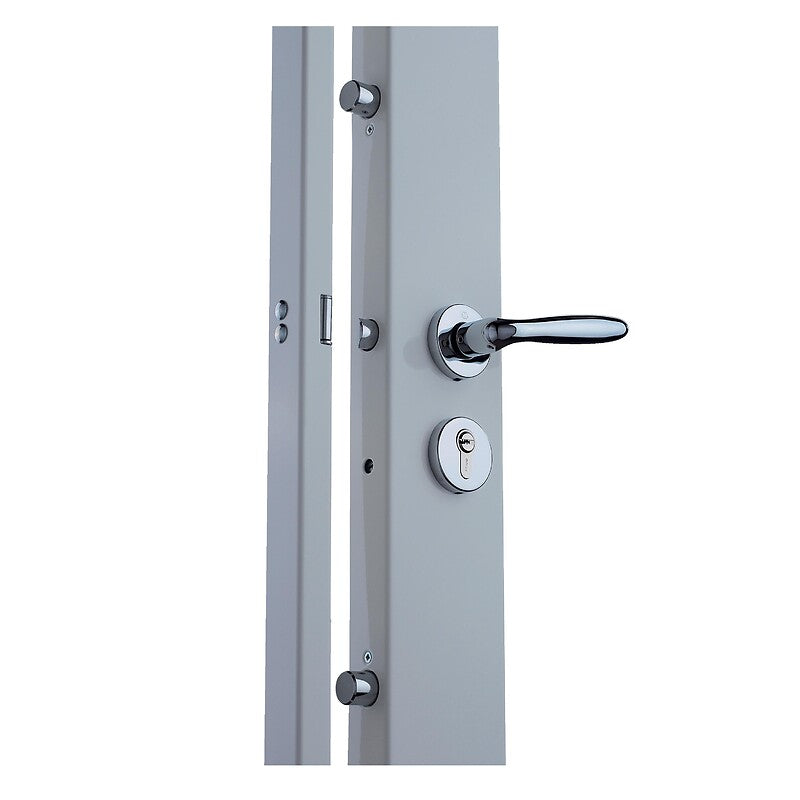 Serrure ermétis à cylindre européen kv 10 marron, droite. disponible abidjan cote d'ivoire.