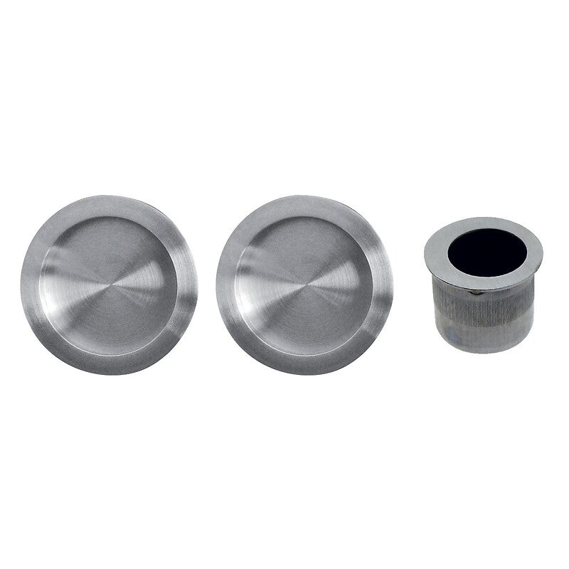 Set de tirage pour porte coulissante rosace ronde finition noir siple. disponible abidjan cote d'ivoire.