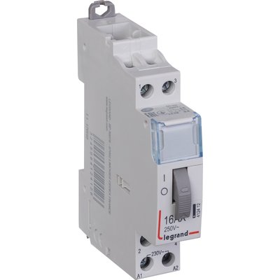 Télérupteur standard à vis 230 v~- 2p - 250 v~ - 16 a - 2f - 1 mod - ref. disponible abidjan cote d'ivoire.