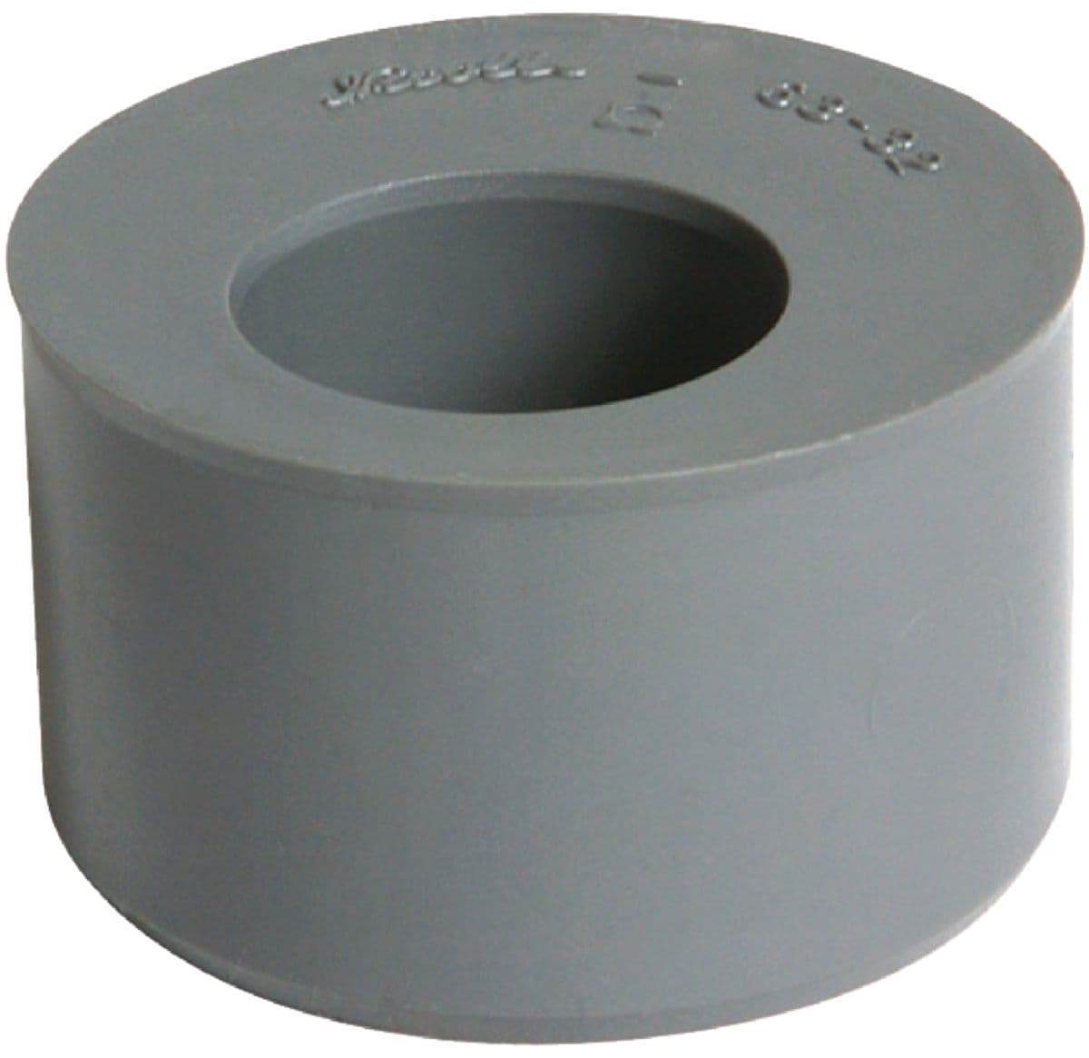 Tampon de réduction mâle-femelle simple ux10 - pvc gris - ø 125/100 mm. disponible abidjan cote d'ivoire.