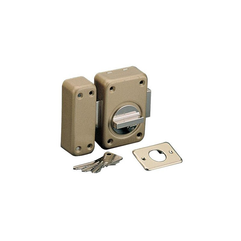 Verrou à bouton de sûreté v 136 varié pêne de 110 mm type 7640 - longueur du pêne 160 mm. disponible abidjan cote d'ivoire.