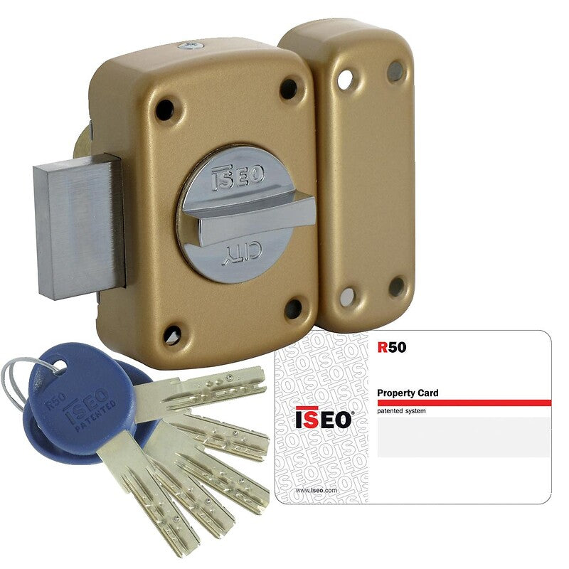 Verrou de haute sûreté isr 50 avec 5 clés protégées cylindre de 45 mm bouton intérieur. disponible abidjan cote d'ivoire.