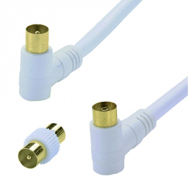 - cordon tv 9,52 mm coudé m / tv 9,52 mm coudé f + adapt, tv 9,52 mm m/m - lg. disponible abidjan cote d'ivoire.