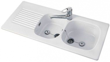 Évier nestor 3391 - coloris blanc. disponible abidjan cote d'ivoire.