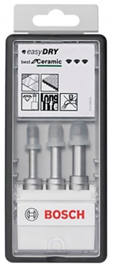 3 forets diamantés à sec easy dry pour carrelage - perce le grés cerame - ø 6, 8, 10 mm - l. disponible abidjan cote d'ivoire.