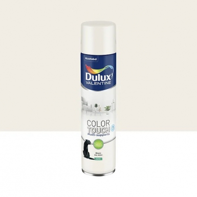 Aérosol dulux valentine color touch satin blanc 600 ml. disponible abidjan cote d'ivoire.