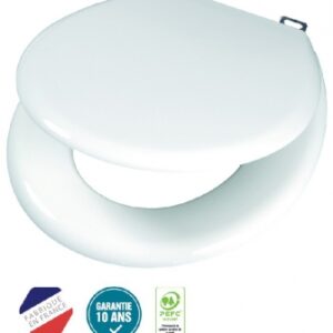 Abattant tradition avec couvercle - blanc. disponible abidjan cote d'ivoire.