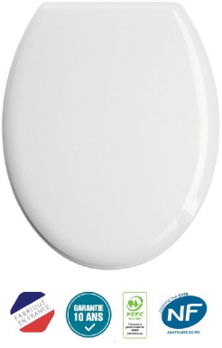 Abattant wc tissot pro aquao plus double - blanc. disponible abidjan cote d'ivoire.